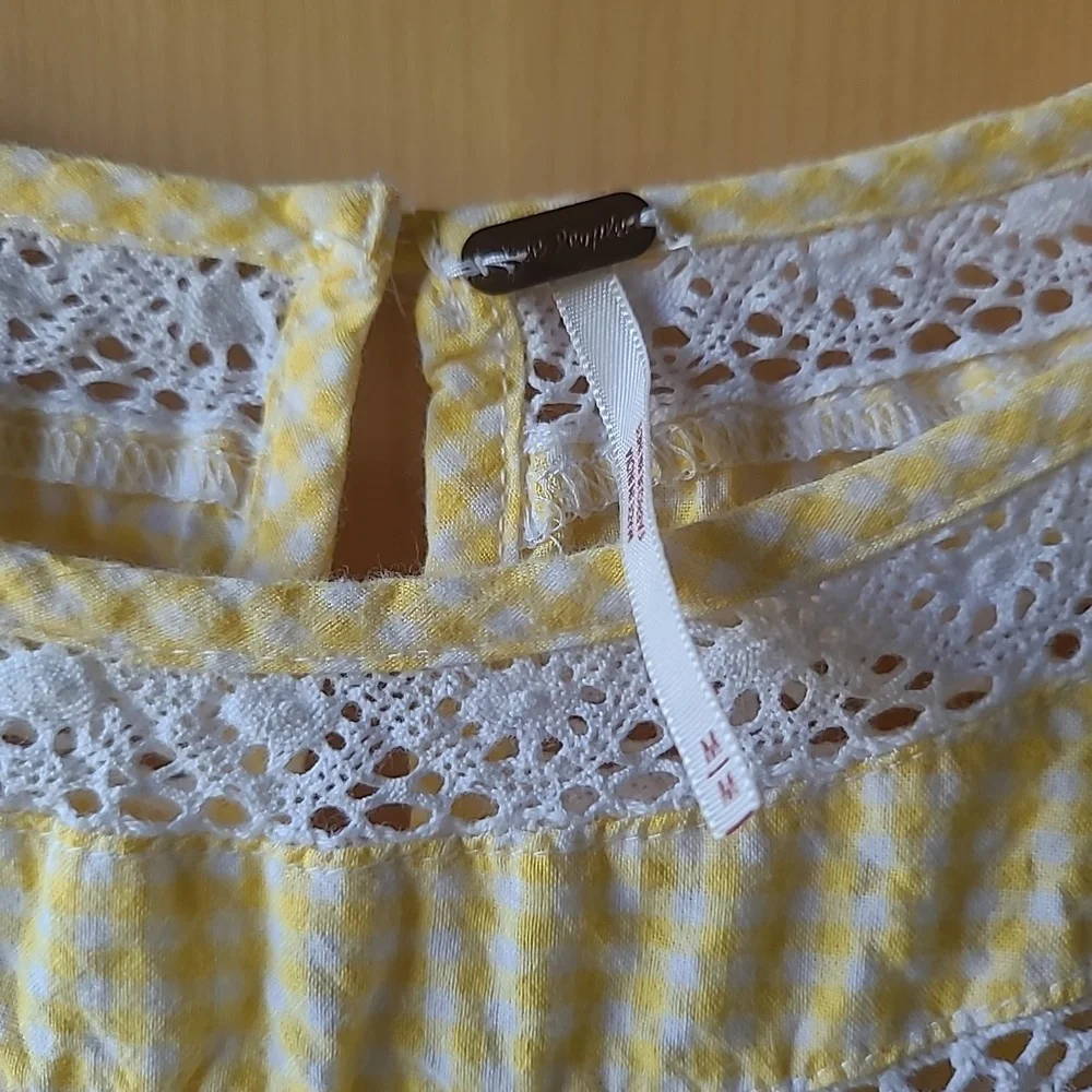 Free people crochet embroidered mini Bohemia dress - Picture 4 of 5